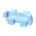 Eraser sofa's Blue variant