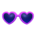 Heart shades's Purple variant