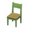 Simple Chair (Green - Brown) NH Icon.png