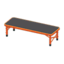 Outdoor Bench (Red - Black)