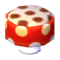 Polka-Dot Stool (Red and White - Cola Brown) NL Model.png