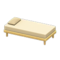 Simple Bed (Natural - White) NH Icon.png