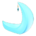 Crescent-Moon Chair's Blue variant
