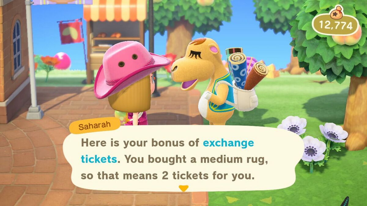FileNH Saharah Exchange Ticket.jpg Animal Crossing Wiki Nookipedia