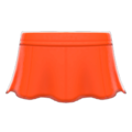 Pleather Flare Skirt (Orange) NH Icon.png