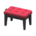 Piano bench's Red variant
