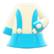 Retro A-line dress's Light blue variant