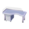 White office desk