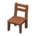 Wooden chair's Dark wood variant