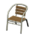 Metal-and-Wood Chair's Dark Wood variant