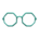 Octagonal glasses's Green variant