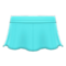 Pleather Flare Skirt (Light Blue) NH Icon.png
