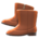 Velour boots's Brown variant
