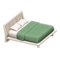 Artful Bed (White - Deep Green) NH Icon.png