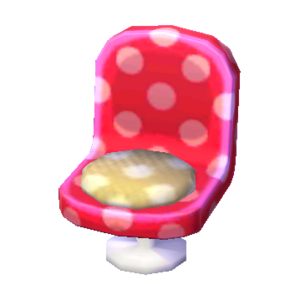 Polka-Dot Chair (Peach Pink - Caramel Beige) NL Model.png