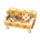 Polka-dot sofa's Caramel beige variant