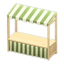 Stall (Natural - Green Stripes)