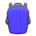 Hard-shell backpack's Blue variant