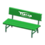 plastic bench