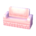 Regal sofa's Royal pink variant